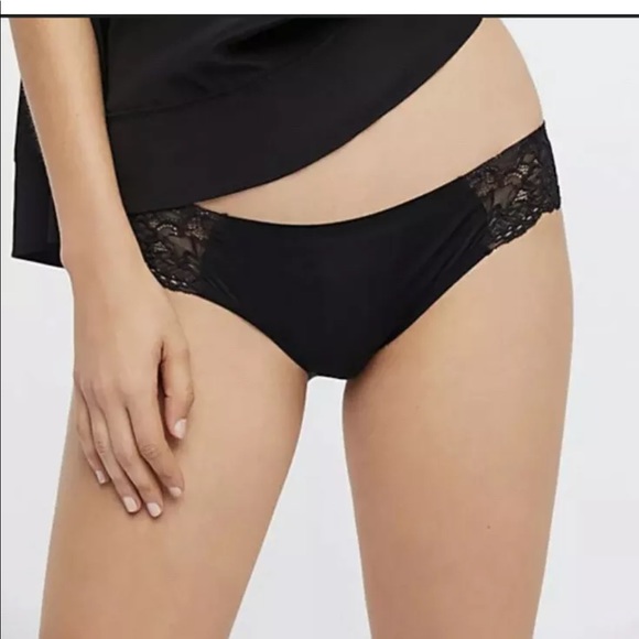 Free People FP Womens Size Small Black Panty - Picture 3 of 6